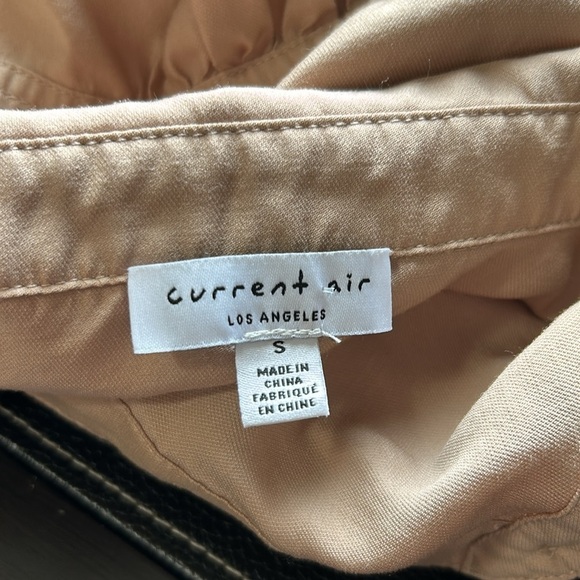 Current Air Sand Long Sleeve Button Front Puff Sleeve Top Shirt Blouse Top Sz S - Picture 7 of 10
